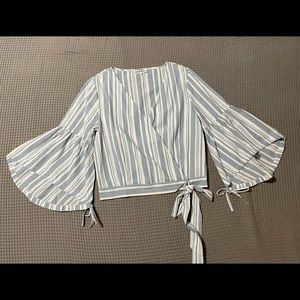 Stripe wrap top